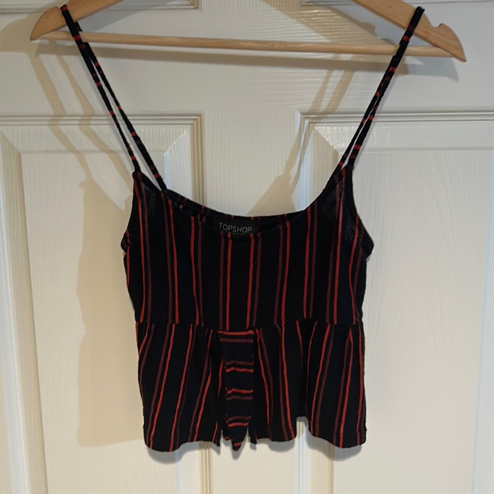 Cute tie crop top